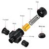 Universeller 25mm Doppelanschluss Aluminium Splitter Dump Blow off Turbo BOV Ventil für VAG 1.8T Motor Leistungsmodifikation