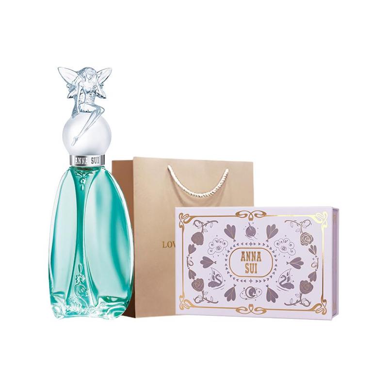 Парфюм Anna Sui Фруктово-цветочный Туалетная вода EDT Wishing Elf Perfume-75мл Подарочный пакет коричневый