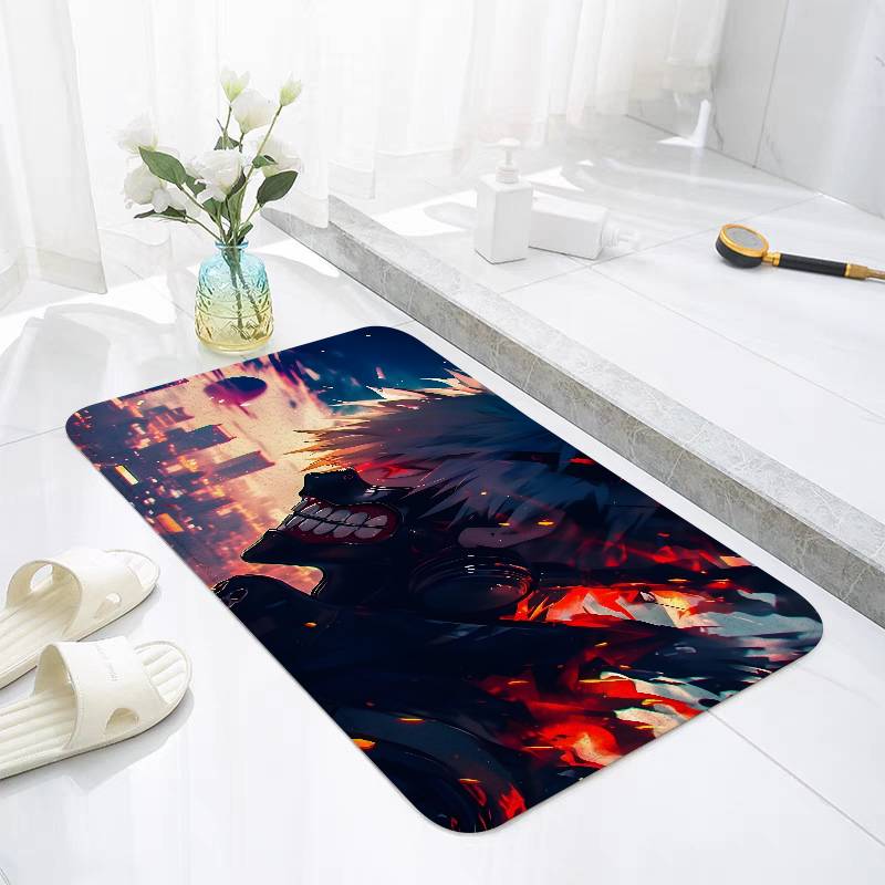 T-Tokyo G-Ghoul K-Kaneki Ken Floor Mat For Living Room Cushions Modern Soft Fluffy Home Rug For Children's Bedroom Play Carpet