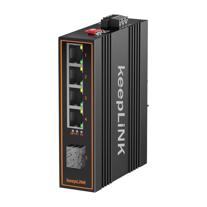 

keepLINK KP-9000 Industrial Ethernet Switch & Fiber Transceiver Fast Ethernet, DIN-rail (No 24V PSU)