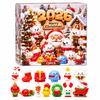 Christmas Advent Calendar Countdown with 13 3D Ornament Collectibles for Holiday Decor