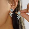 Colorful Zircon Starfish Long Tassel Dangle Earrings for Women Bohemian Coral Shell Earrings Summer Beach Party Jewelry