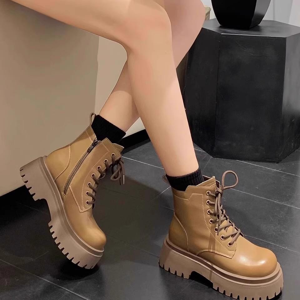 Snow boots women's fleece thickened warm cotton shoes 2025 new women's shoes winter Martin boots platform short boots