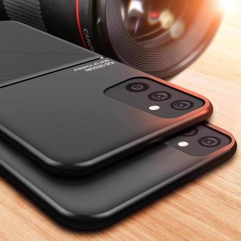 For Samsung M52 5G Case Leather Car Magnetic Holder Phone Case For Sumsung Galaxy M52 2021 M 52 52M 6.5'' Shockproof Back Cover