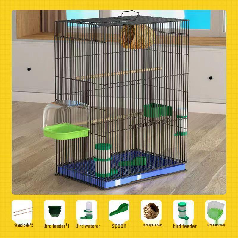 Large Parrot & Bird Cage for Budgies, Peonies, Wrens, Starlings & More