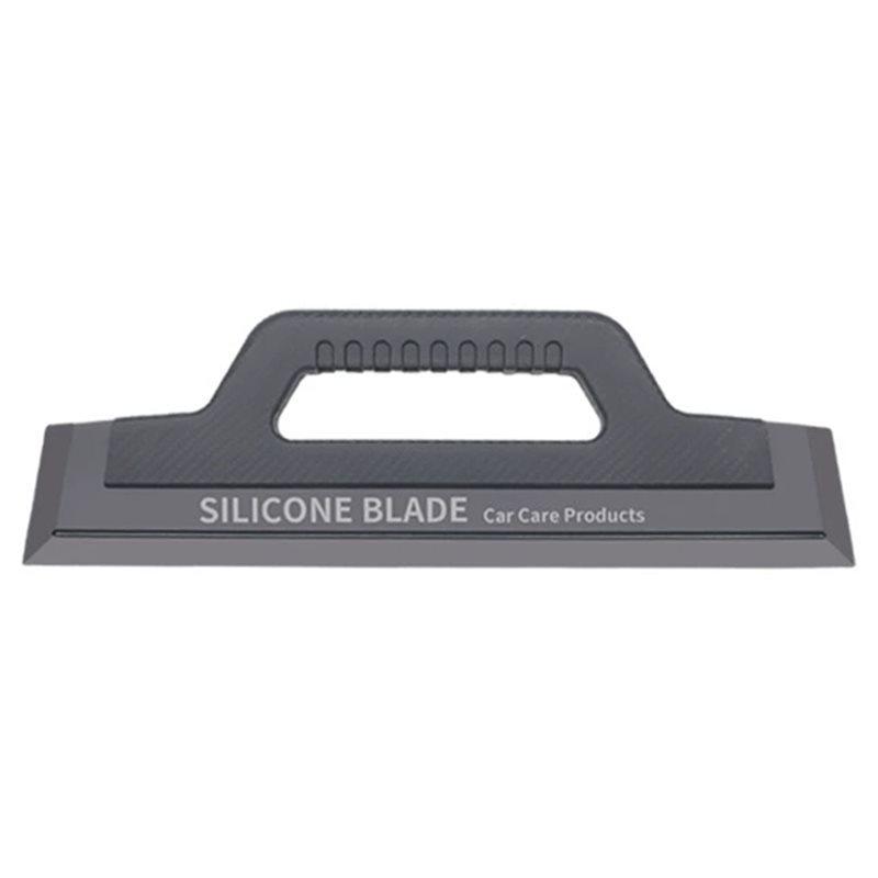 AB39-Paint-Safe, Car Wash Scraper-Carbon Fiber Pattern, Silicone Multi-Functional Water Blade Cleaning Tool