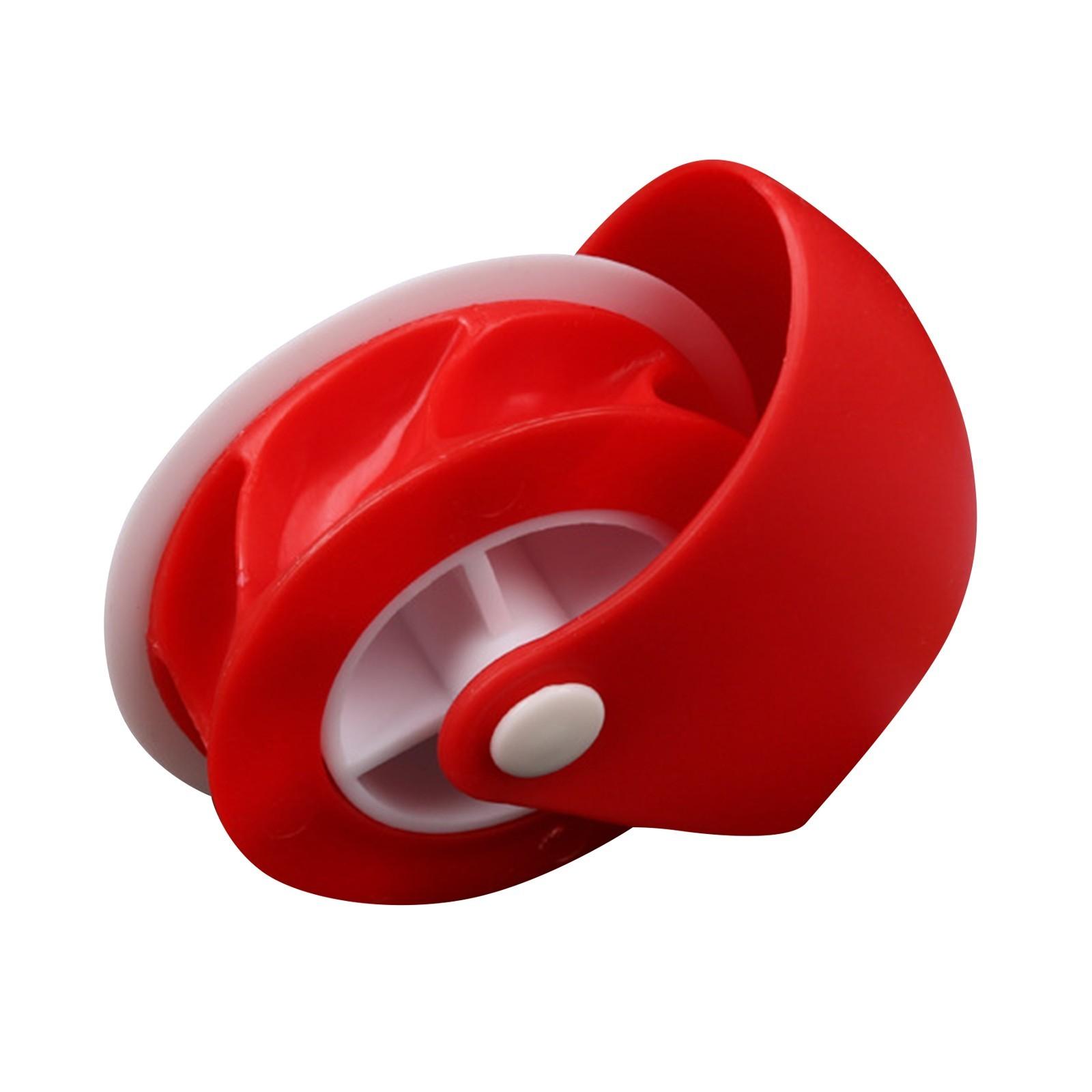 

Инструмент для выпечки, режущий круг с лицевой точкой, обжимное колесо, ручной роликовый нож, креативный кухонный гаджет красный