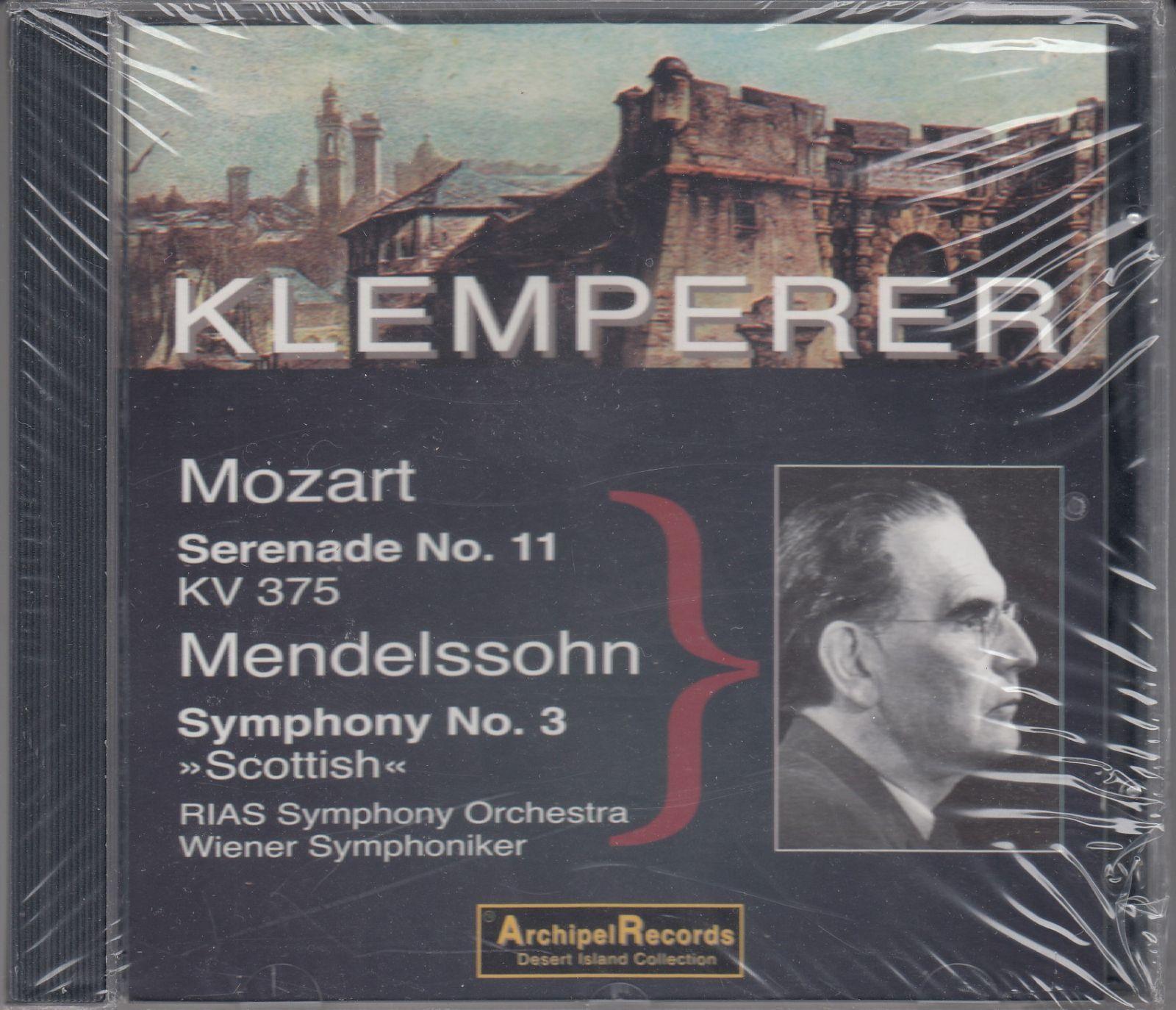 

[USED] [CD/Archipel] Mendelssohn: Symphony No. 3 in A minor Op.56 and others/Otto Klemperer & Vienna Symphony Orchestra 1951-1952