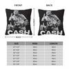 Johnny Cash American Singer Pillow Case Cushion Cover Polyester Printed Pillow Cover Morden Pillowcases For Living Room Chair