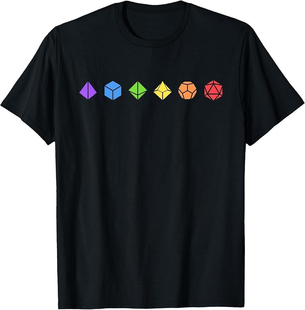 Nerdy Polyhedral Dice Set Nerdy D20 Collector TShirt TShirt Unisex T-Shirt M