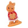 Gingerbread Man Resin Ornament Christmas Figurine Decoration For Tabletop Shelf Display Holiday Party Centerpieces