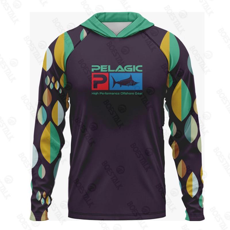 Mens Womens Quick Dry Fishing Shirt Long Sleeve Hooded UV Protection Breathable Bamboo Fiber Summer Outdoor Sport Top