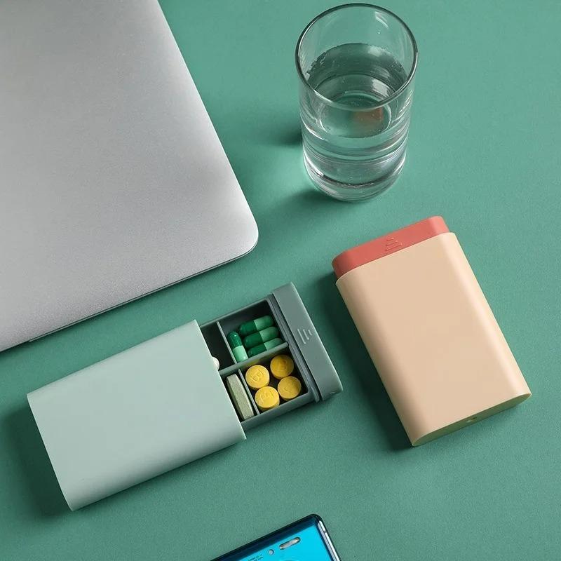 1/2/5pcs Mini Small Portable Travel Vitamin Box Pill Cases Container Organizer Storage Tablet