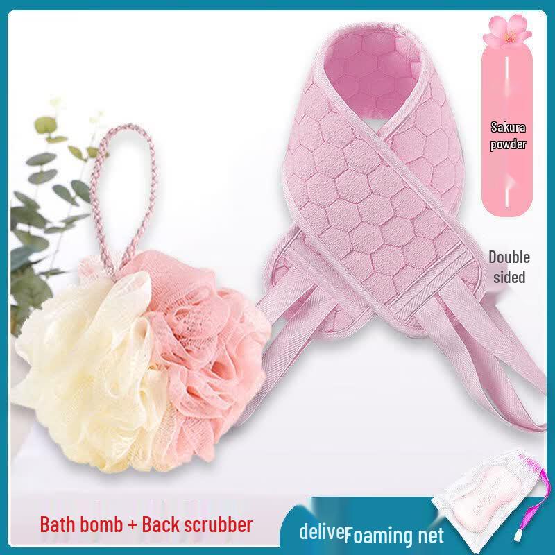 LIEI Large Dual-Color Super Soft Shower Puff