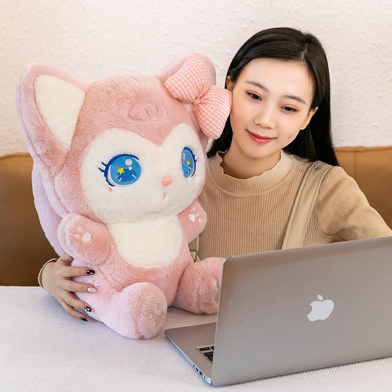 Milk Fox Strawberry Doll Plush Toy Doll Sleeping Pillow Scratching Doll Machine Exchange Gifts