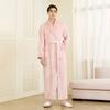 Men's Winter Shawl Collar Plush Fleece Bathrobe Soft Warm Long Sleeve Robe with Pockets Spa Robes for Men Comfortable Fluffy Homewear Sleepwear