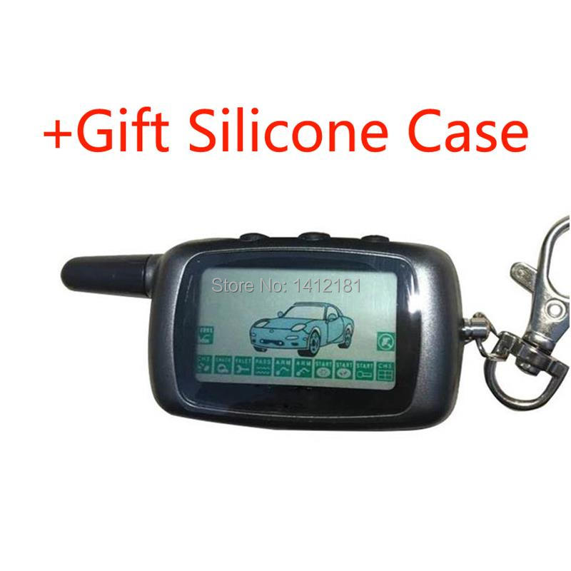A9 LCD Remote Control Key Keychain for Russian Two Way Car Alarm Twage StarLine A9 A8 A6 KGB FX-5 FX5 FX-3 FX3 Jaguar EZ-Alpha