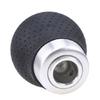 5 Speed Manual Car Gear Stick Shift Knob Shifter Lever Aluminum/Leather  Black