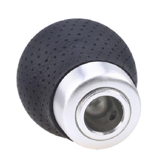 5 Speed Manual Car Gear Stick Shift Knob Shifter Lever Aluminum/Leather  Black