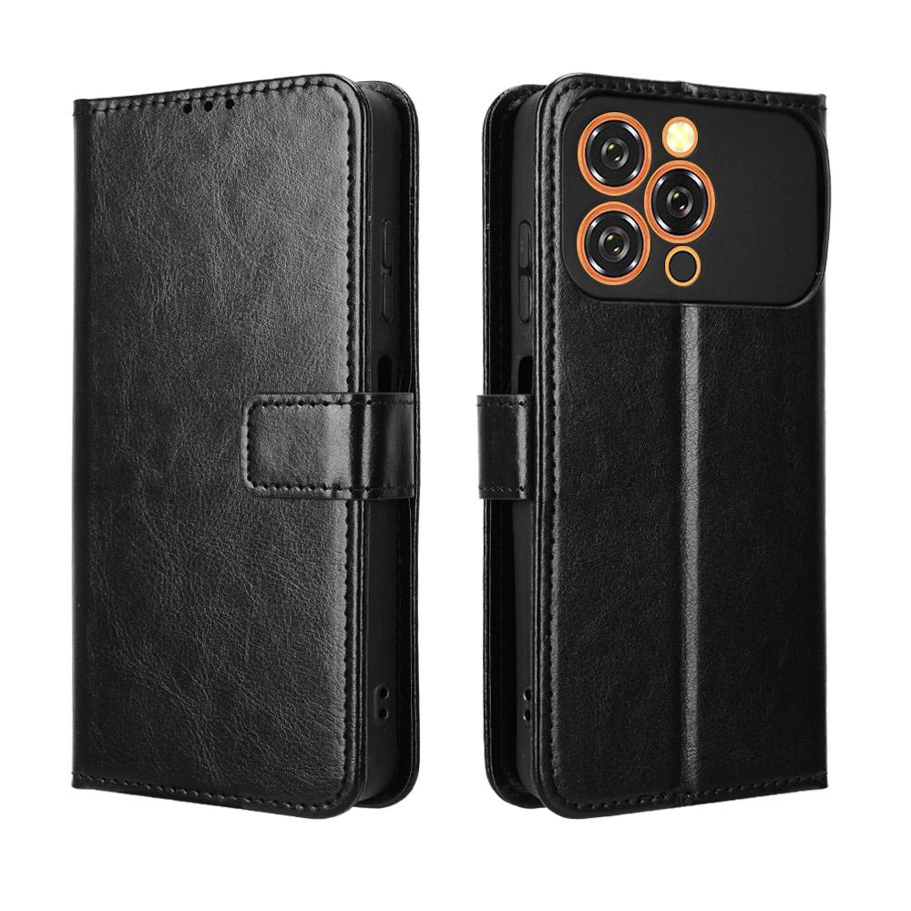 for Oukitel C17 Wallet Case with Kickstand & Card Slots – Shockproof, Dustproof, Business Heavy Duty Flip Leather Cover