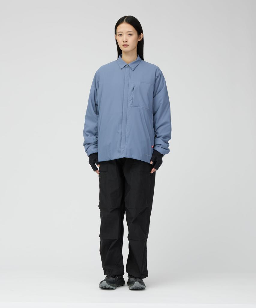 Snow Peak Flexible Insulated Shirt LIGHT BLUE M - Lightweight, Breathable, Stretch, Water-Repellent