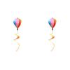 Hot Air Balloon Wind Spinner Rainbow Windmill Ornament Wind Twister Outdoor Spiral Windmill for Home Garden Lawn Decor