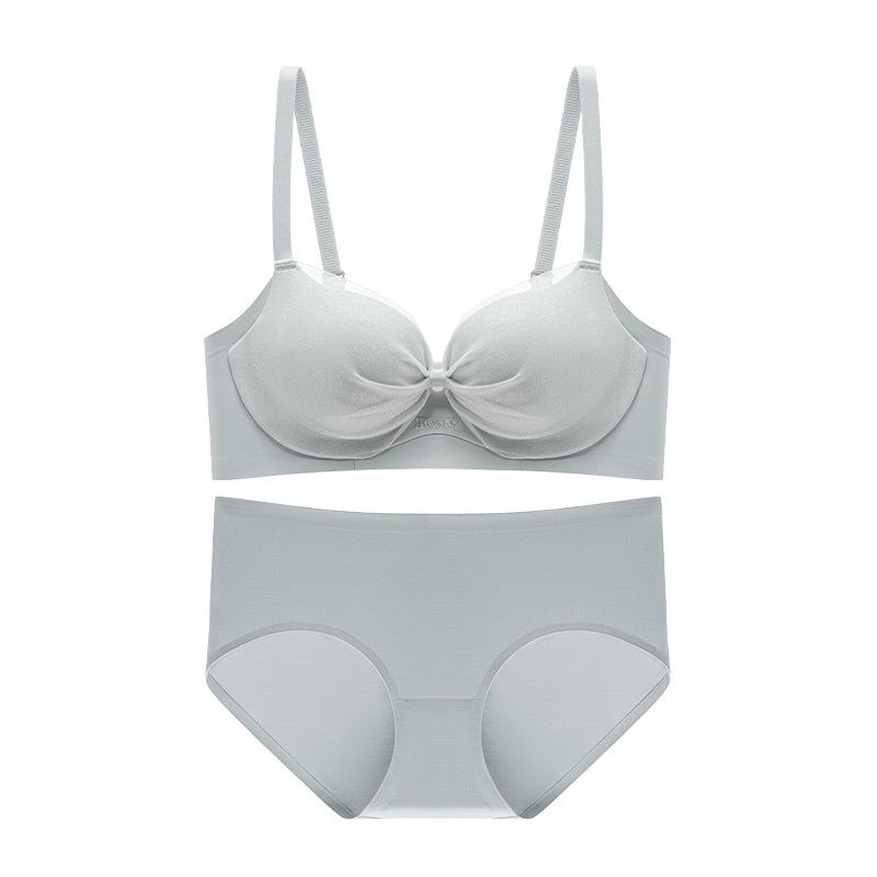 Women's Push-Up Bra: Wire-Free, Side Support, Thickened for Small Chest, Enhances Size, Prevents Sagging