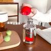 Cute Cherry Glass Cup Mirror Glass Bottle for Coffee Juice Matcha Tea Glass Portable Leak-proof Woman Glass Tumbler Water Bottle