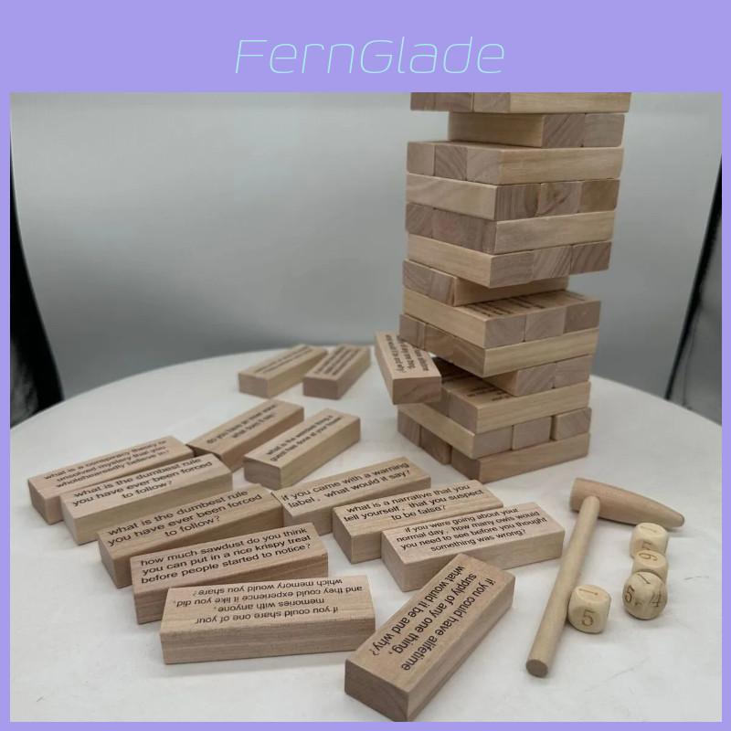 Icebreaker Adult Wooden Stacking Game Fun And Educational Puzzle Blocks For Couples