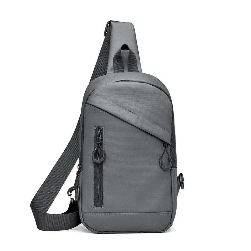 

Chest Bag Waterproof Crossbody Bag Multifunctional Waterproof Riding Shoulder Bag Style 2 сірий колір