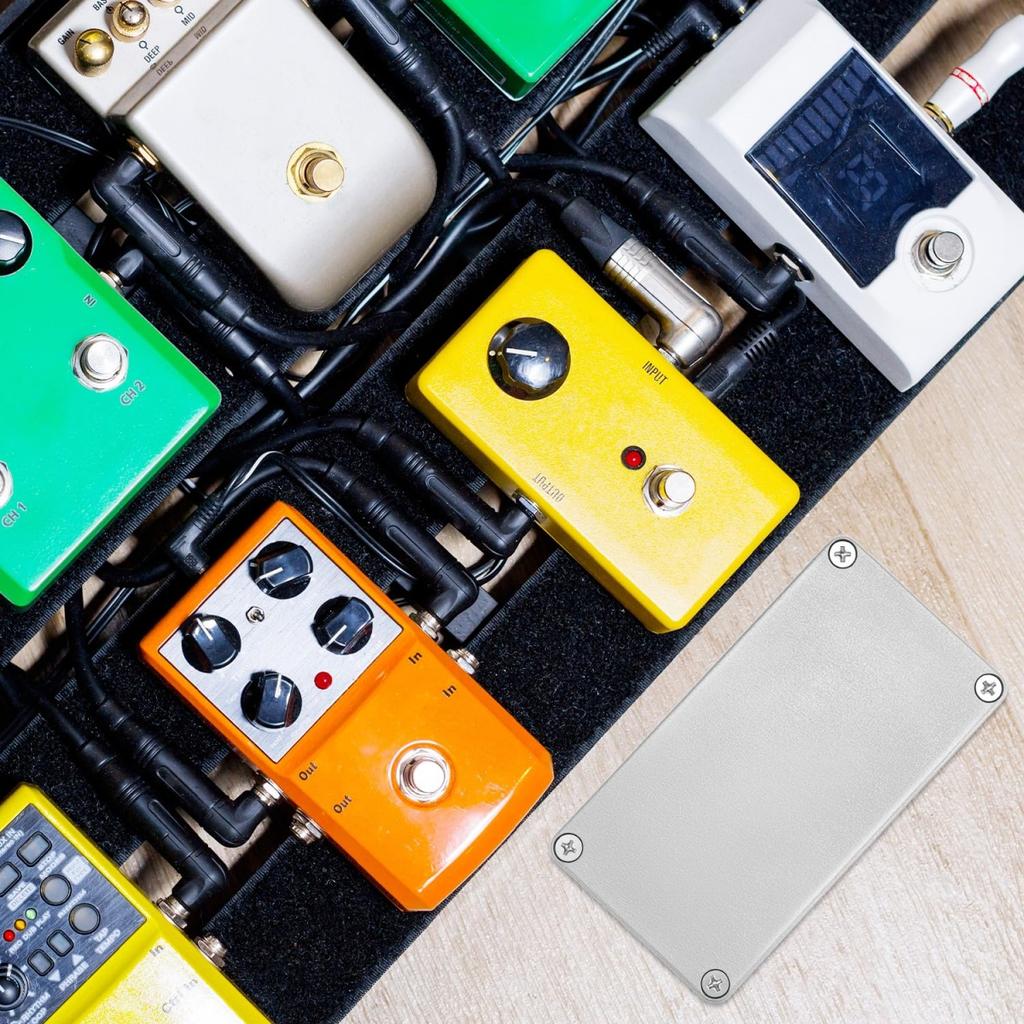 Miwayer 3Pcs 125B Aluminum Guitar Effect Pedal Enclosure Metal/ DIY Effects Box Enclosure 122x66x39.5mm/with Screws