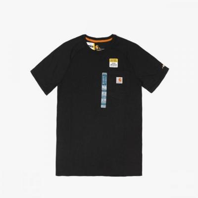 carhartt 100410  Force Cotton Del Monte Pocket Short Sleeve Tee Black 6018 6018