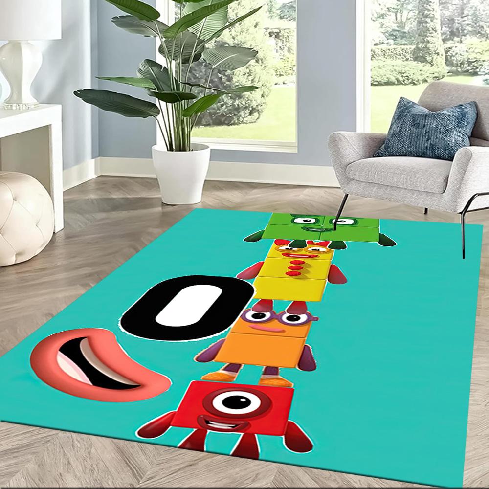 Numberblocks Floor Rug Office Rug Suitable for Hallway Decorate room Playrooms Kitchen Antislip Carpet Anime Office Decor