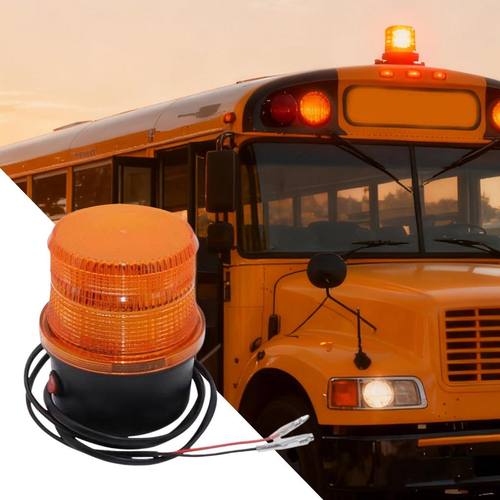 LED Strobe Lights DC12-72V LED Alarm Safety Lamp Strobe Warning Light For Outdoor Truck Trailor Motorcycle Airport School Bus