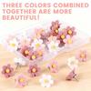 10/20/30Pcs Flower Head Push Pins Cork Notice Board Thumb Tacks for Office Bulletin Board Display Picture Note Memos