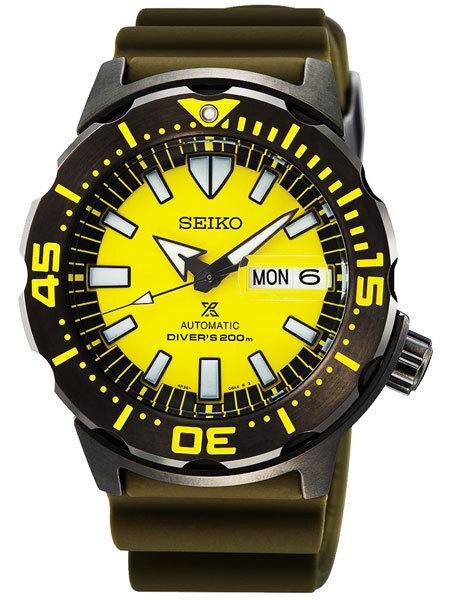 SEIKO Prospex Asia Limited Yellow Monster Automatické hodinky SRPF35K1 Potápěčské