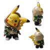Anime Go Pikachu Denim Clothes Action Figure Cosplay Pocket Decoration