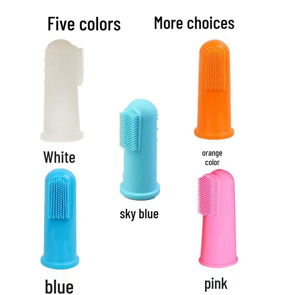 

Силиконовая зубная щетка на палец 360° для ухода за полостью рта питомца Bare Packaging