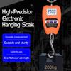 Precise Heavy Duty 200kg Digital Handheld Scale Industrial ABS Construction Multiple Unit Conversion Hanging Hook Design
