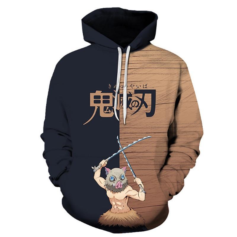 2026 Bandai *Demon Slayer* Cosplay/Anime Hoodie Streetwear Harajuku Y2K Style Comfortable Hooded Pullover Sweatshirt
