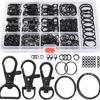 265PCS Keyring Clip & Lobster Clasp DIY Kit