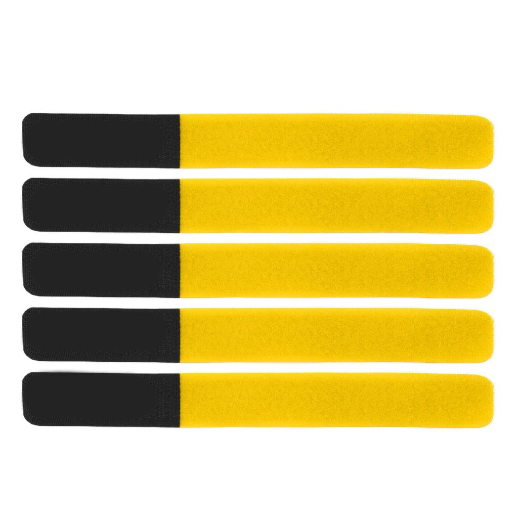 DUUTI 5PCS Bicycle Pump Straps Bike Securing Rack Band Adjustable Reusable for Binding Storage ArrangementYellow