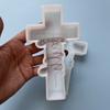 Faith Cross Pendant Car Freshie Silicone Mold Resin Casting Mold for Soap Candy Baking DIY Handmade Candle Decoration