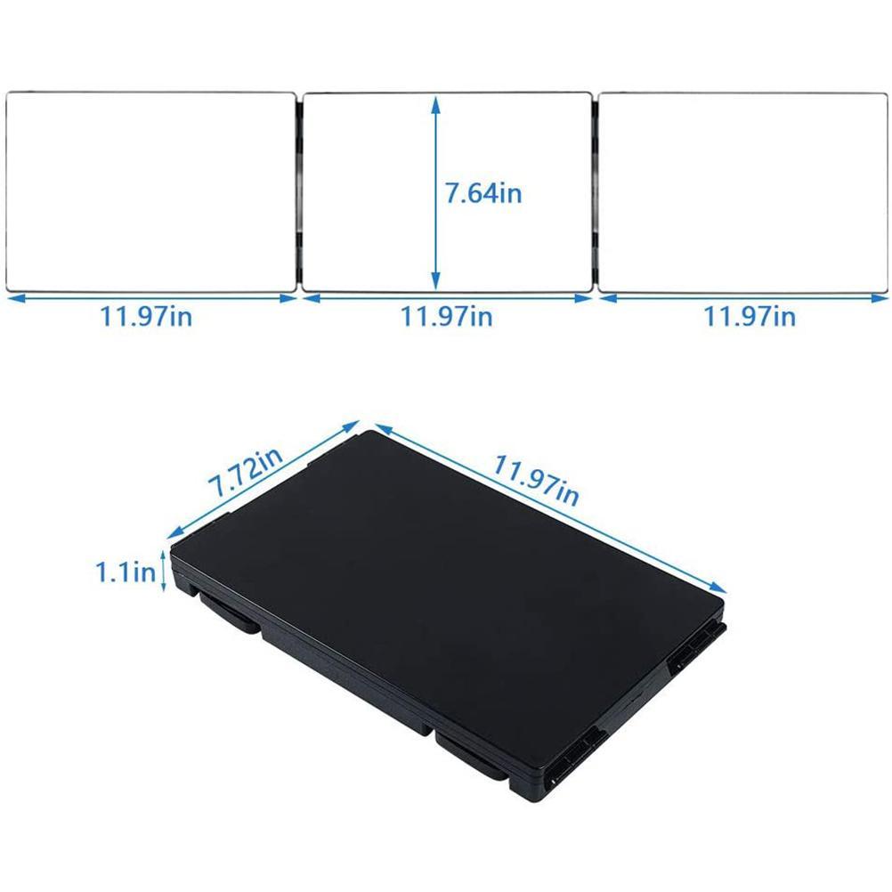 3 Way Mirror Trifold Mirror Adjustable Portable Makeup Mirror for Self Hair Cutting and Styling