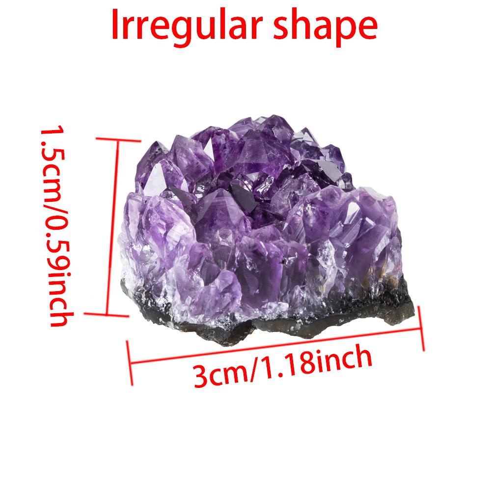 Natural Raw Amethyst Cluster Purple Quartz Uruguay Crystal Cluster Irregular Mineral Specimen Stone Craft Home Decoration 10-30G