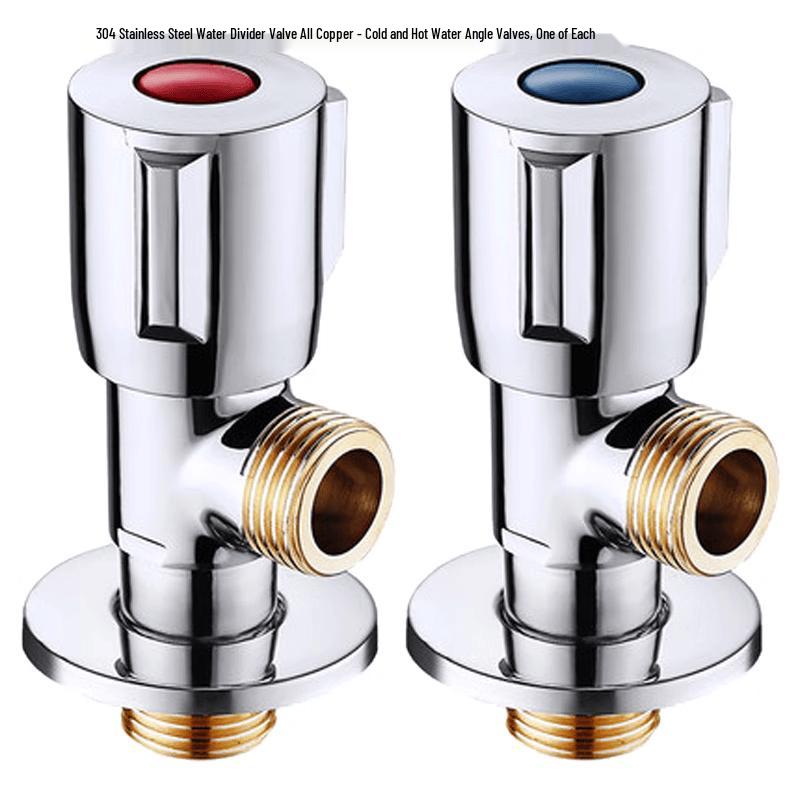 Minxi Brass Hot & Cold Water Angle Valve Set