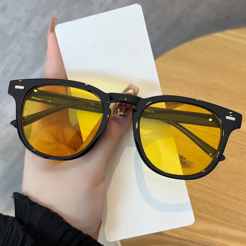 Nouveaux Lunettes de Soleil Rectangulaires Vintage Hommes Femmes Luxe Designer Carré Lunettes de Soleil Protection UV400 Mode