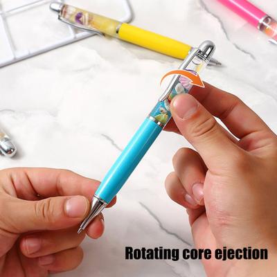 Yousheng Ballpoint Pen 1.0mm Smooth Black Ink Pen Ergonomic Grip Unique Floating Liquid Desk Pen Relaxing Stress Relief Gift for Office Journaling