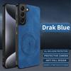 Leather Texture Wireless Charging Magnetic Case For Samsung Galaxy S21 FE S21FE Plus Ultra 5G ShockProof Phone Cover