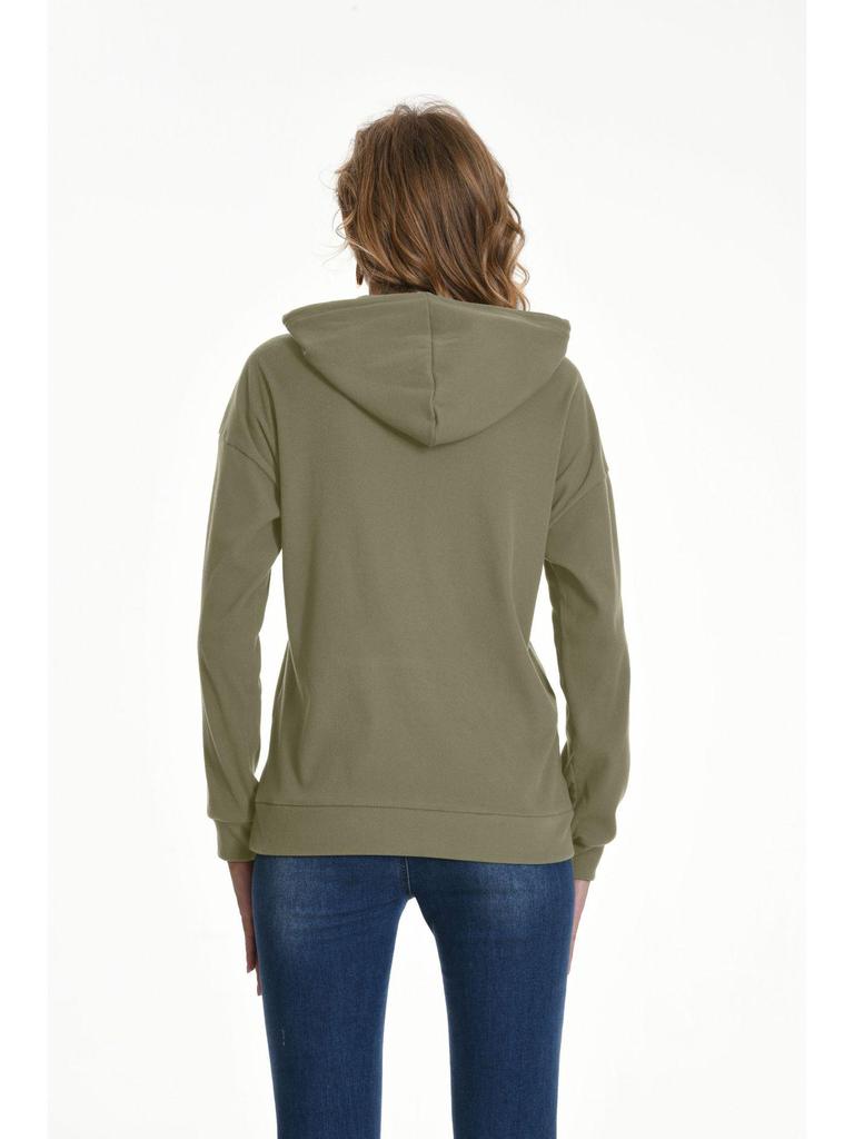 2024 Autumn/Winter Women's Hooded Knitted Pullover Sweatshirt